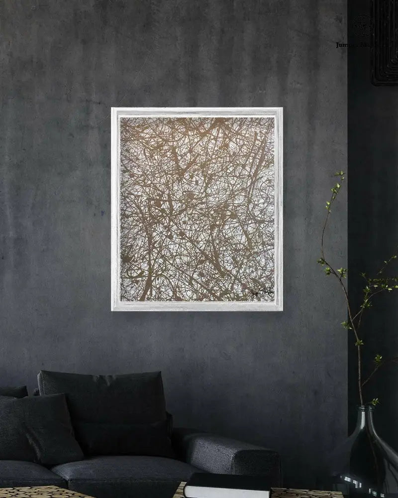 Gold Galaxy print on paper by Jumper Maybach, featuring vibrant gold galaxy artwork with a cosmic, artistic design.