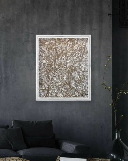 Gold Galaxy print on paper by Jumper Maybach, featuring vibrant gold galaxy artwork with a cosmic, artistic design.