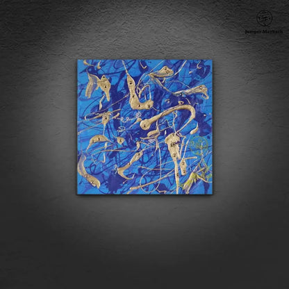 Golden Blue Spirits - Original Painting - Jumper Maybach Artwork