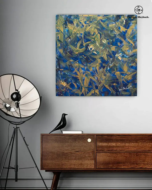 Golden Chance (Embellished-Hand Signed by the Artist) - Jumper Maybach giclee