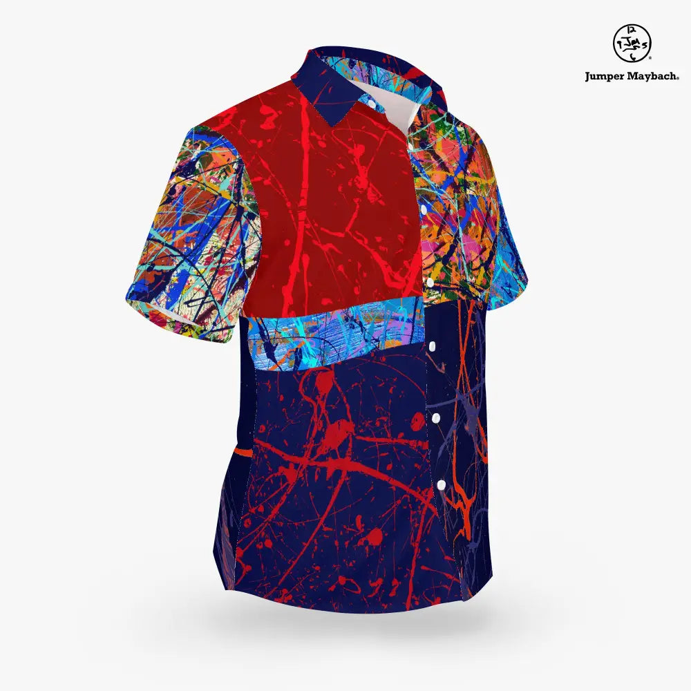 Unisex Grand Encore Resort shirt by Jumper Maybach® featuring a stylish design, displayed on a mannequin in a men's clothing style.