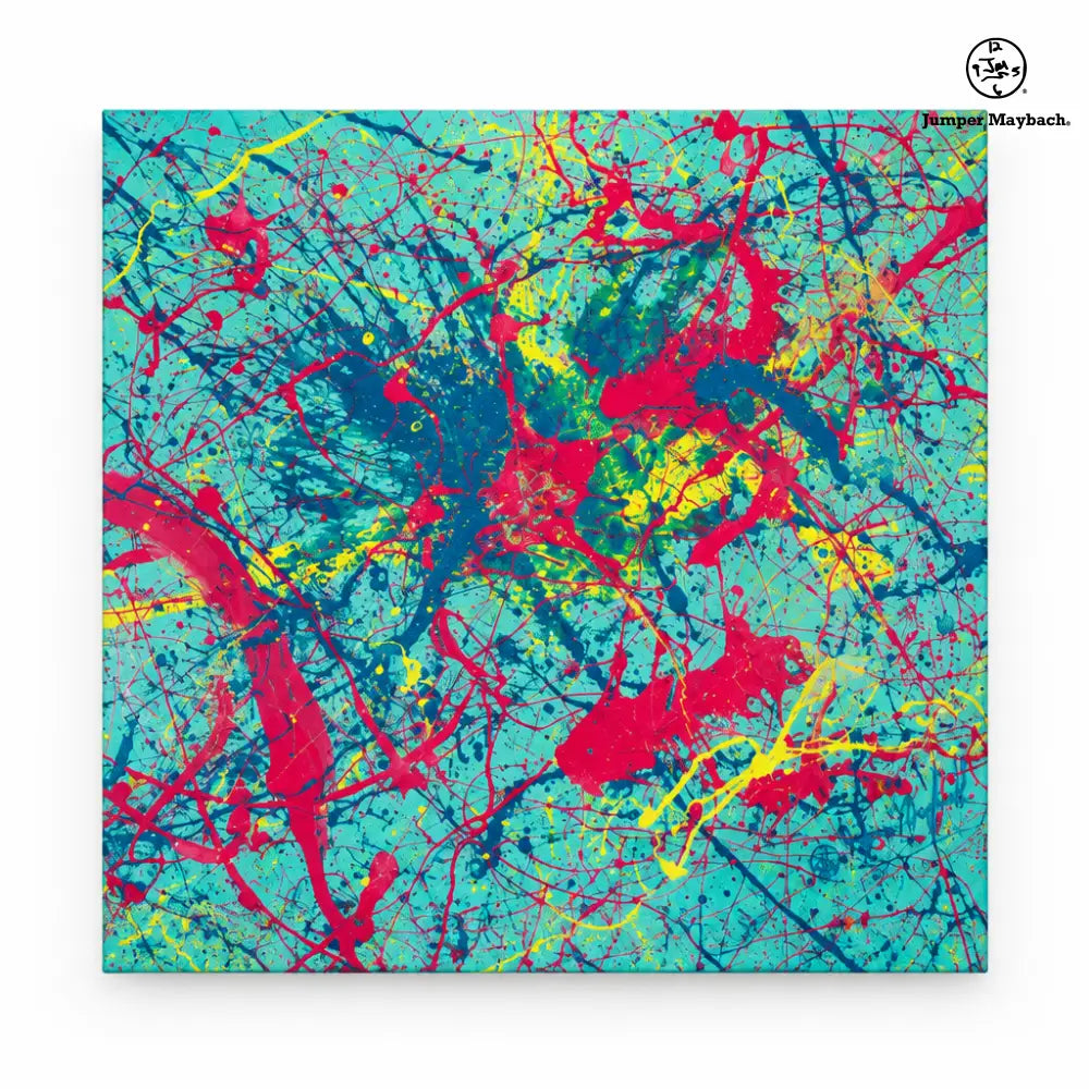 Gravity Dance embellished canvas - studio view