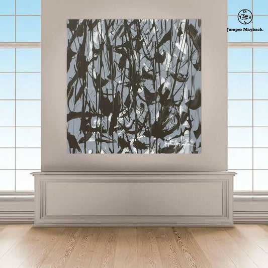 Gray Mood (Embellished-Hand Signed by the Artist) - Jumper Maybach giclee