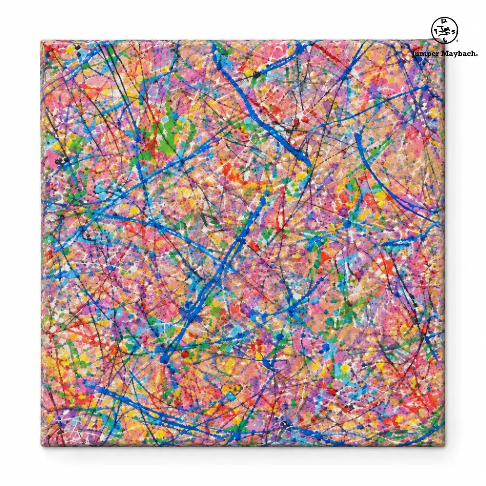 Guardian embellished canvas - studio view