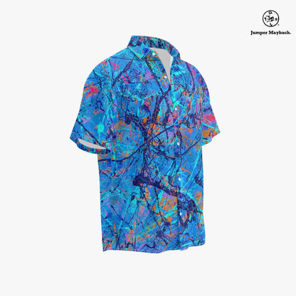 Plus size unisex resort shirt by Jumper Maybach, featuring a Harbor of Future Dreams design in men's clothing style.