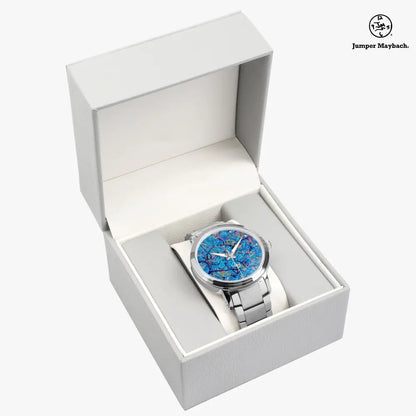 JetPrint Fulfillment steel strap watch with automatic movement, indicators, and sleek design from the Harbor of Future Dreams collection.