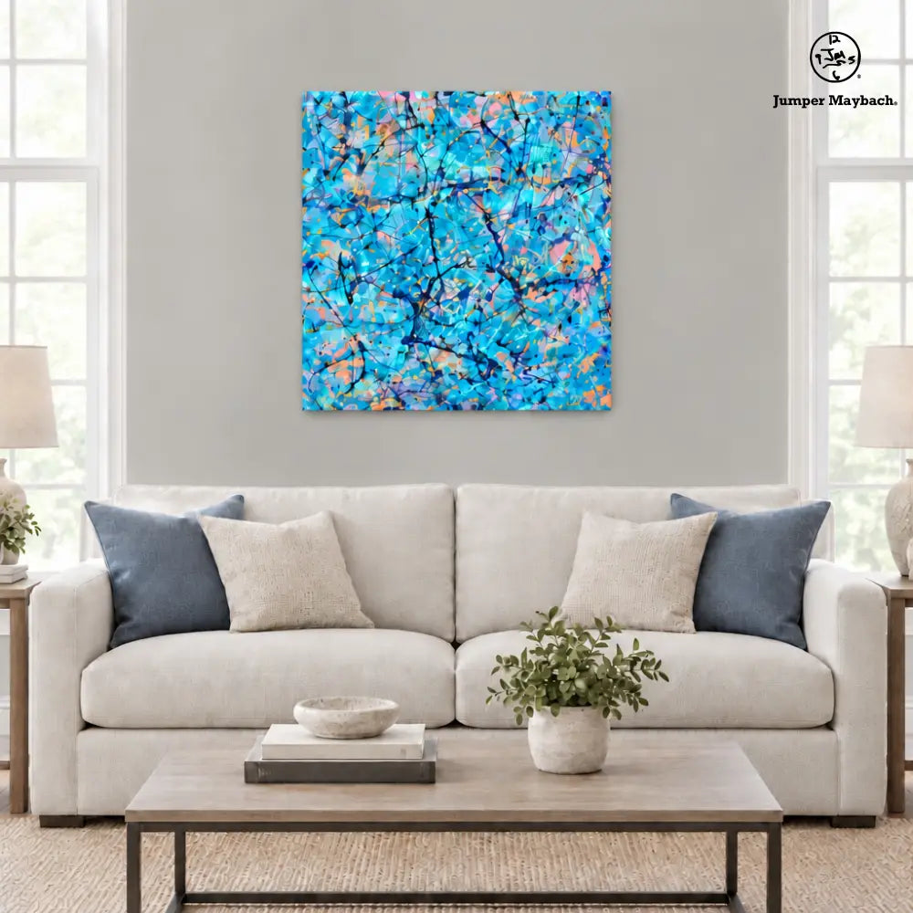 Harbor of Future Memories embellished canvas living room