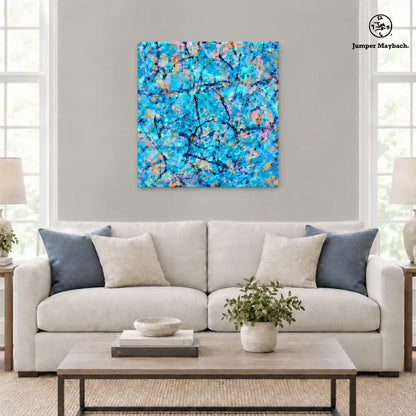 Harbor of Future Memories embellished canvas living room