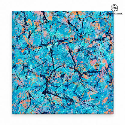 Harbor of Future Memories embellished canvas studio view