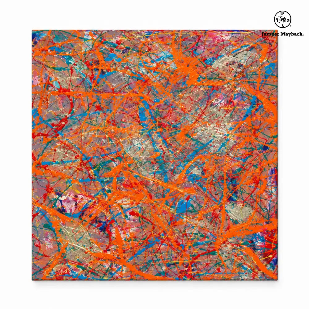 Harmony Planet embellished canvas - studio view