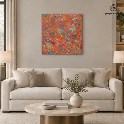 Harmony Planet embellished canvas - living room