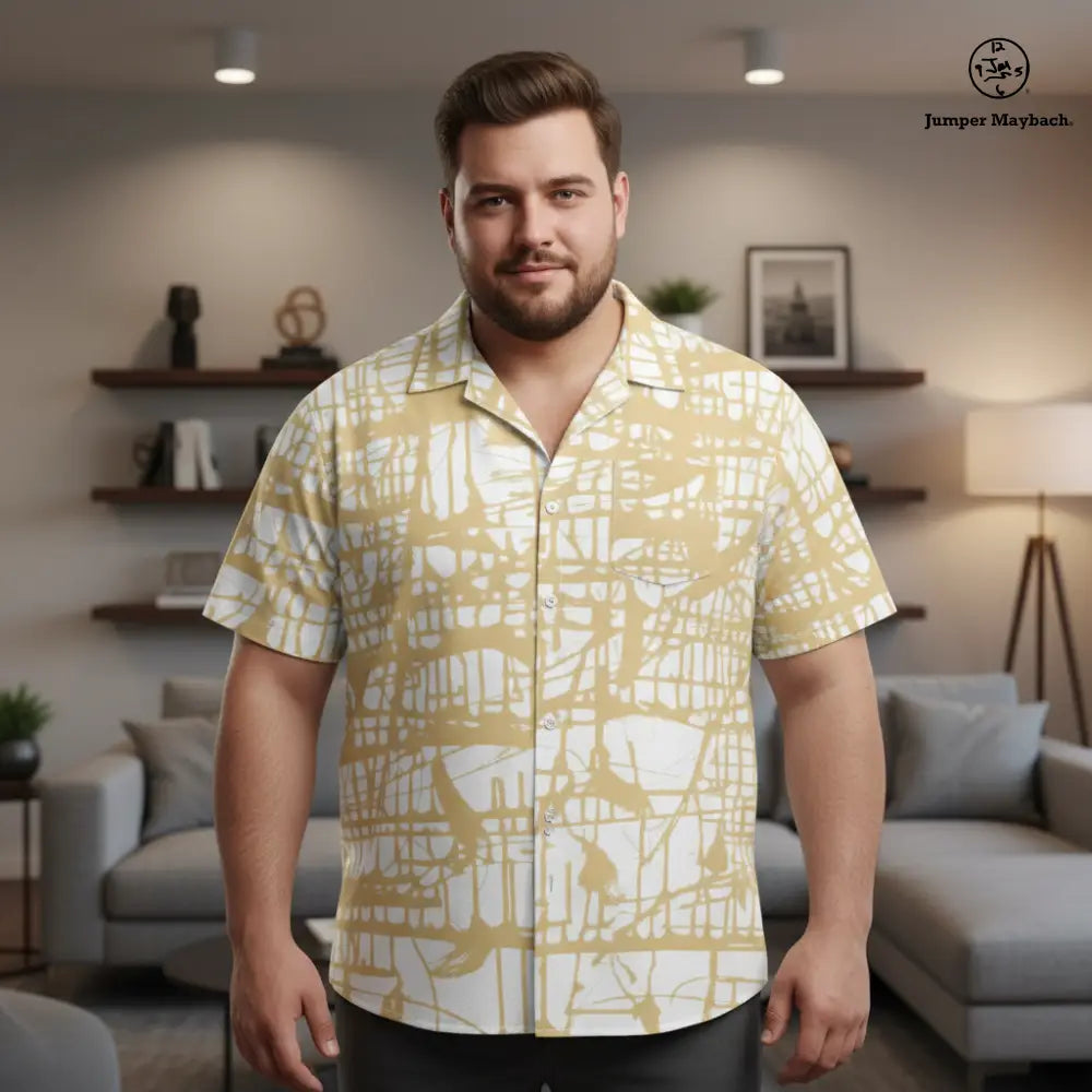 Plus size Honey Matrix Resort unisex shirt by Jumper Maybach, featuring a stylish, relaxed fit in men's clothing style.