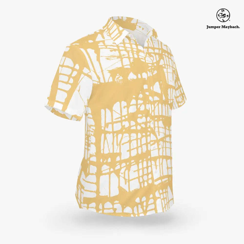 Honey Matrix Resort unisex shirt by Jumper Maybach, stylish men's clothing with vibrant honey-themed design.