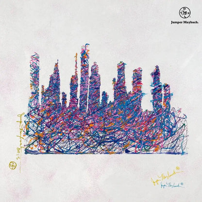 Houston Skyline Day (Print on Canvas) - Jumper Maybach Prints