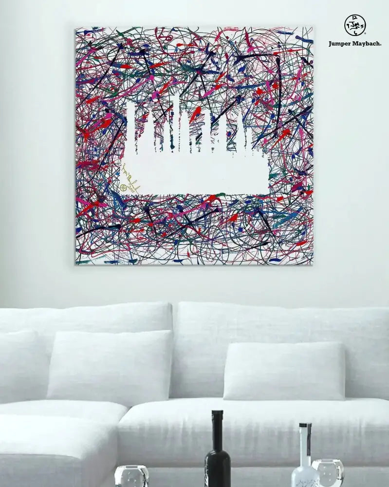 Houston Skyline Night (Print on Canvas) - Jumper Maybach Prints