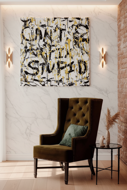 Can't Fix Stupid  (Print on Canvas)