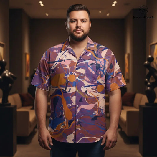 Imperfecto PLUS SIZE Resort unisex men's shirt by Jumper Maybach®, featuring relaxed fit and stylish design in soft fabric.