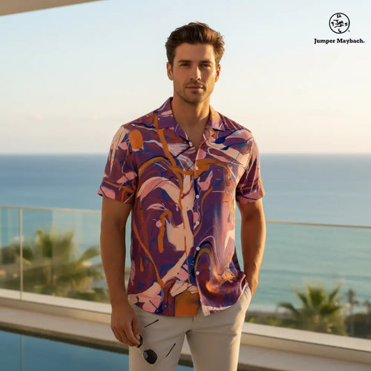 Imperfecto Resort unisex shirt by Jumper Maybach, men's casual shirt with relaxed fit and stylish design.