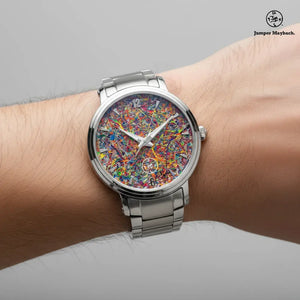Infinite Candy Quasar Steel Strap Automatic Watch (With Indicators) by Jumper Maybach®