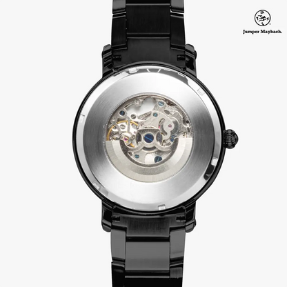 JetPrint Fulfillment Infinite Candy Quasar steel strap automatic watch by Jumper Maybach with indicator display and sleek design.