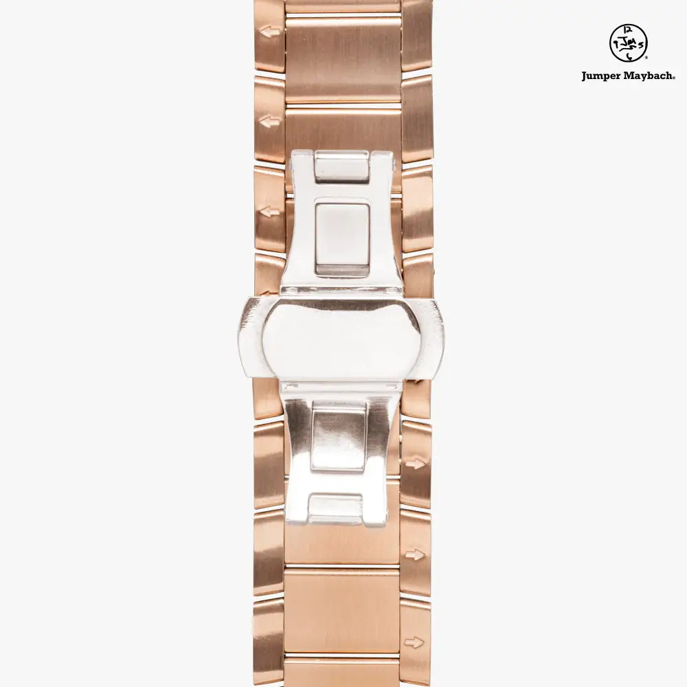 JetPrint Fulfillment Infinite Candy Quasar Steel Strap Automatic Watch with indicators, featuring a sleek steel band and modern design.