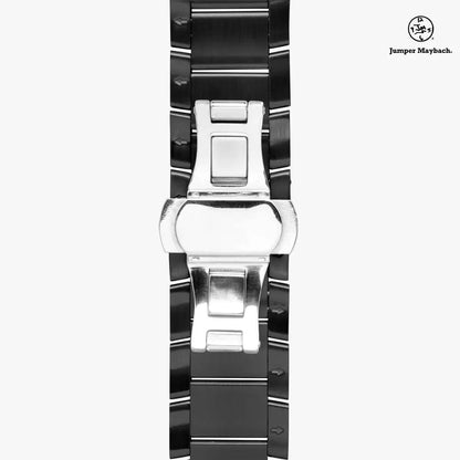 JetPrint Fulfillment Infinite Candy Quasar Steel Strap Automatic Watch with indicators, featuring a sleek steel strap and modern design.