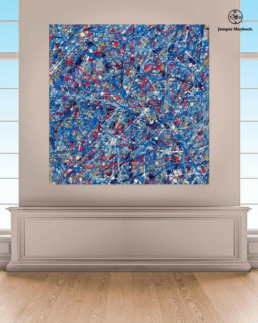 It's Raining in Space (Embellished-Hand Signed by the Artist) - Jumper Maybach giclee