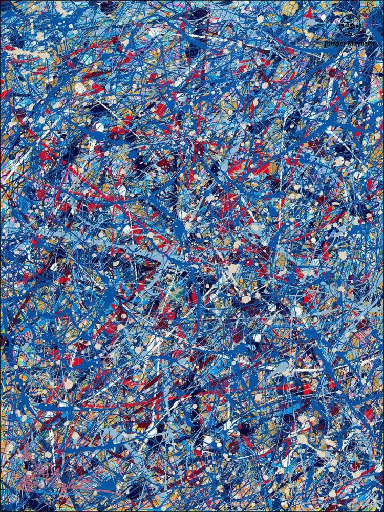 Original artwork titled "It's Raining In Space" by Jumper Maybach, featuring a cosmic scene with rain-like patterns in space.