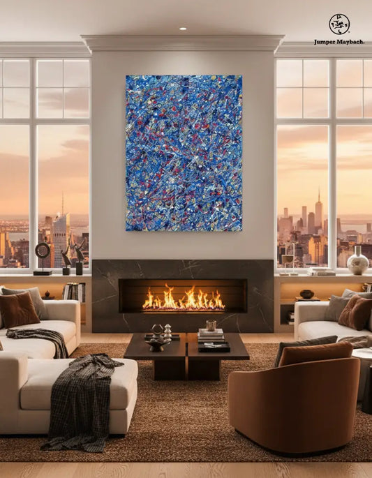 Original artwork titled "It's Raining In Space" by Jumper Maybach depicting a cosmic scene with rain and space elements.
