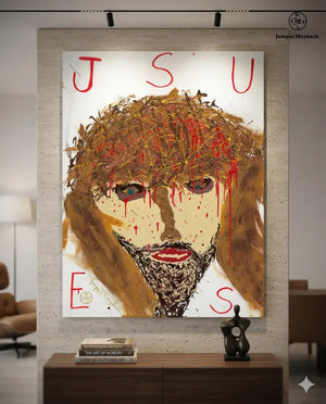 Jesus by Jumper Maybach (Print on Canvas)