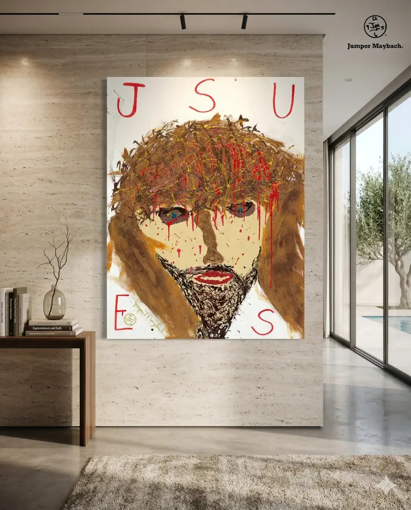 Jesus by Jumper Maybach (Print on Canvas) - Jumper Maybach Prints