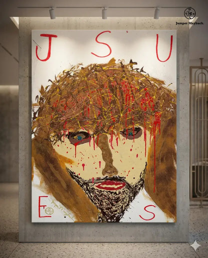 Jesus by Jumper Maybach (Print on Canvas) - Jumper Maybach Prints