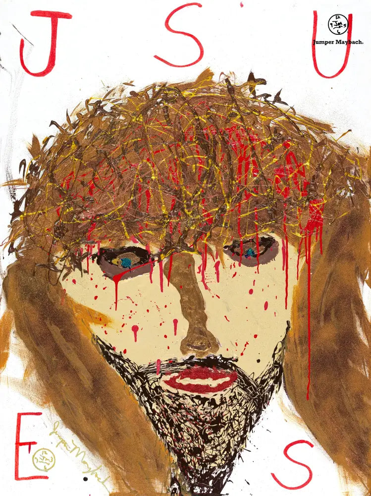 Jesus - Original Painting - Jumper Maybach Artwork