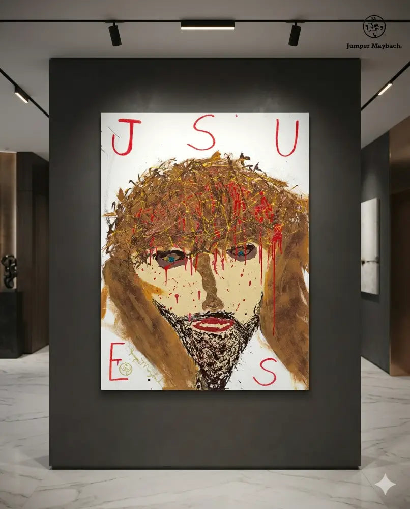 Jesus - Original Painting - Jumper Maybach Artwork
