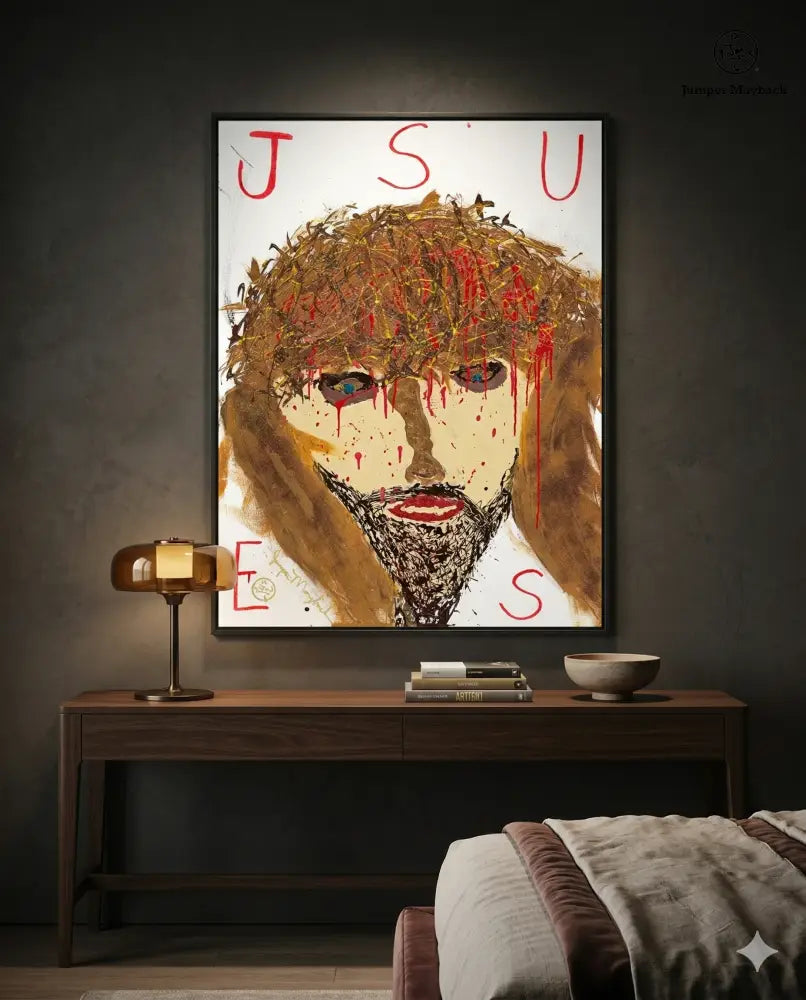 Jesus - Original Painting - Jumper Maybach Artwork