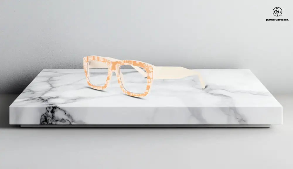 Side view of OPR Andrea eyewear featuring a honey matrix frame with sleek, modern design and stylish detailing.