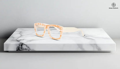 Side view of OPR Andrea eyewear featuring a honey matrix frame with sleek, modern design and stylish detailing.