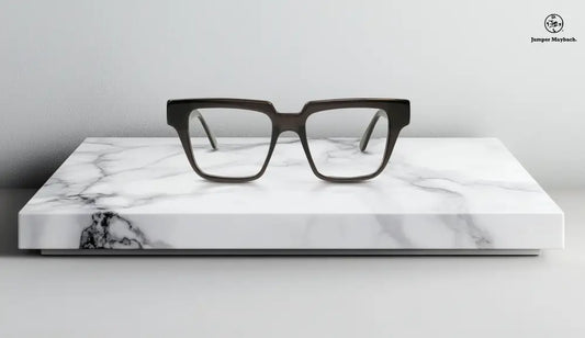 Stylish black eyeglasses with art-inspired temples from OPR's JM x OPR The Dante eyewear collection.