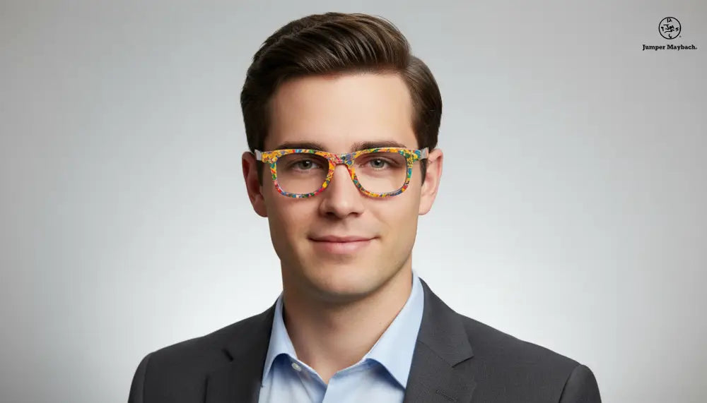 OPR Stefano ART FRONT eyewear with artistic design, showcasing stylish frame details and modern eyewear craftsmanship.
