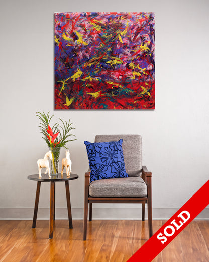 Running Man #2 - Original Painting - SOLD - Jumper Maybach