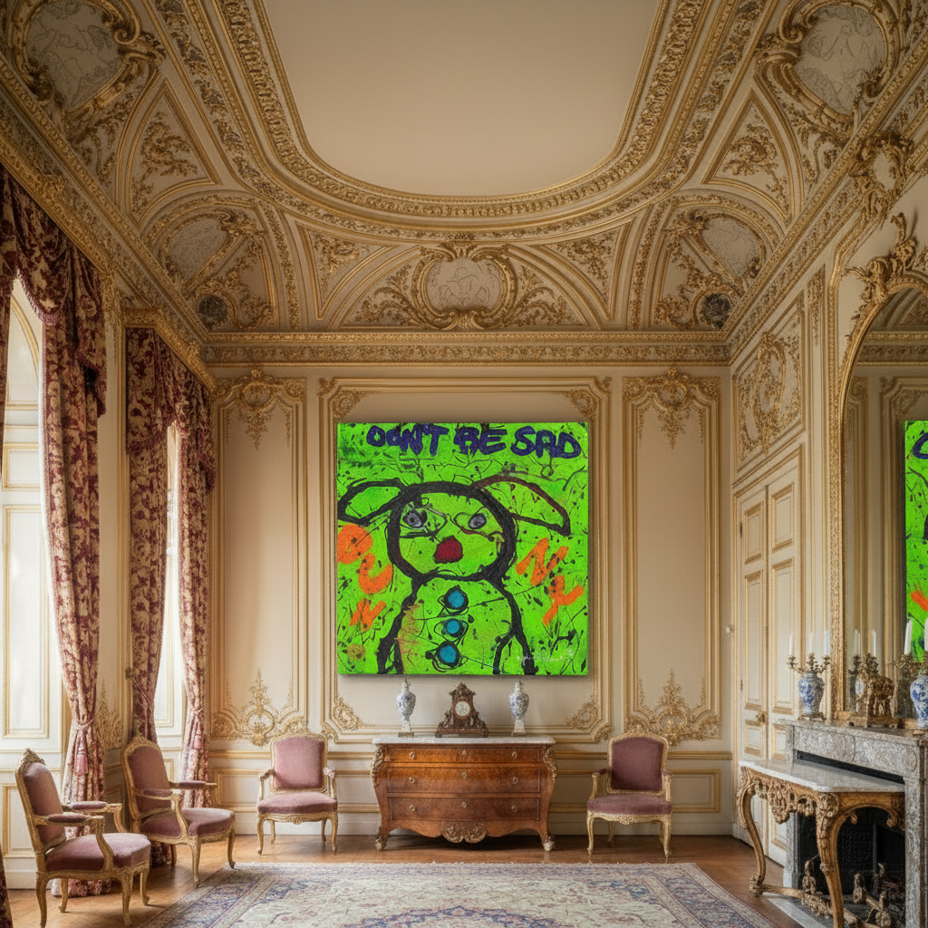 Don't Be Sad Bunny by Jumper Maybach® (Print on Paper)