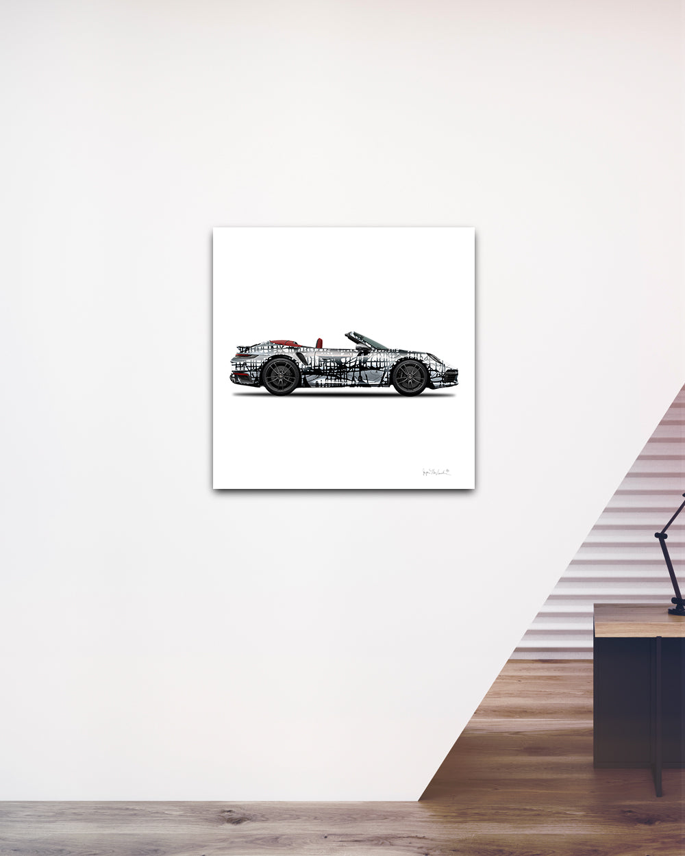 1 - Dark Matrix Car  by Jumper Maybach® (Print on Canvas) - Jumper Maybach
