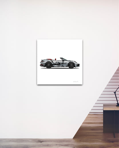 1 - Dark Matrix Car  by Jumper Maybach® (Print on Canvas) - Jumper Maybach