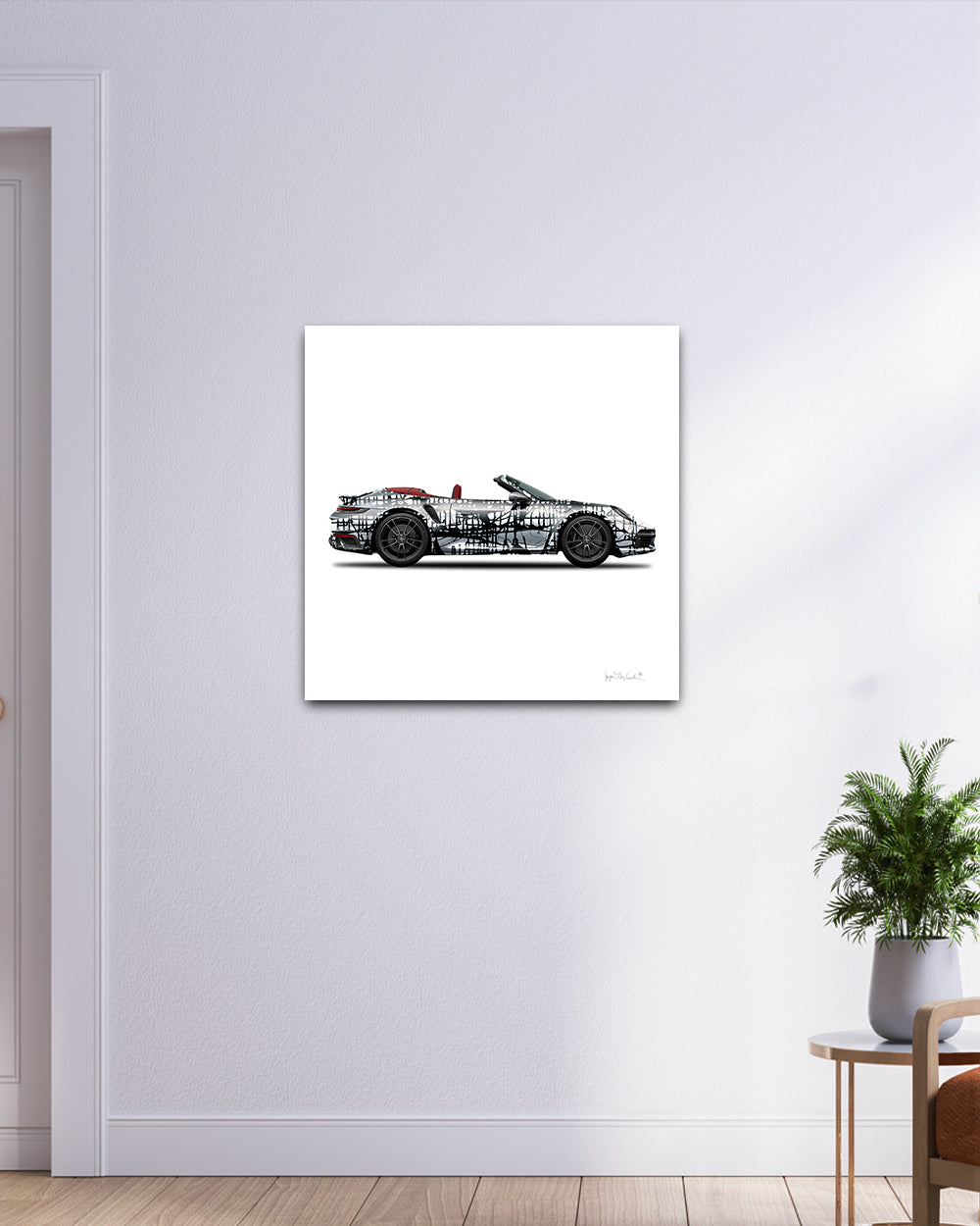 1 - Dark Matrix Car  by Jumper Maybach® (Print on Canvas) - Jumper Maybach