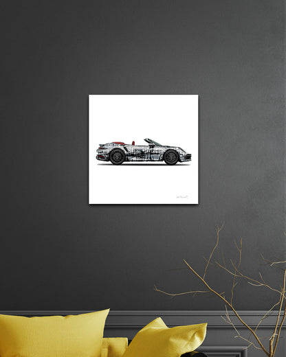 1 - Dark Matrix Car  by Jumper Maybach® (Print on Canvas) - Jumper Maybach