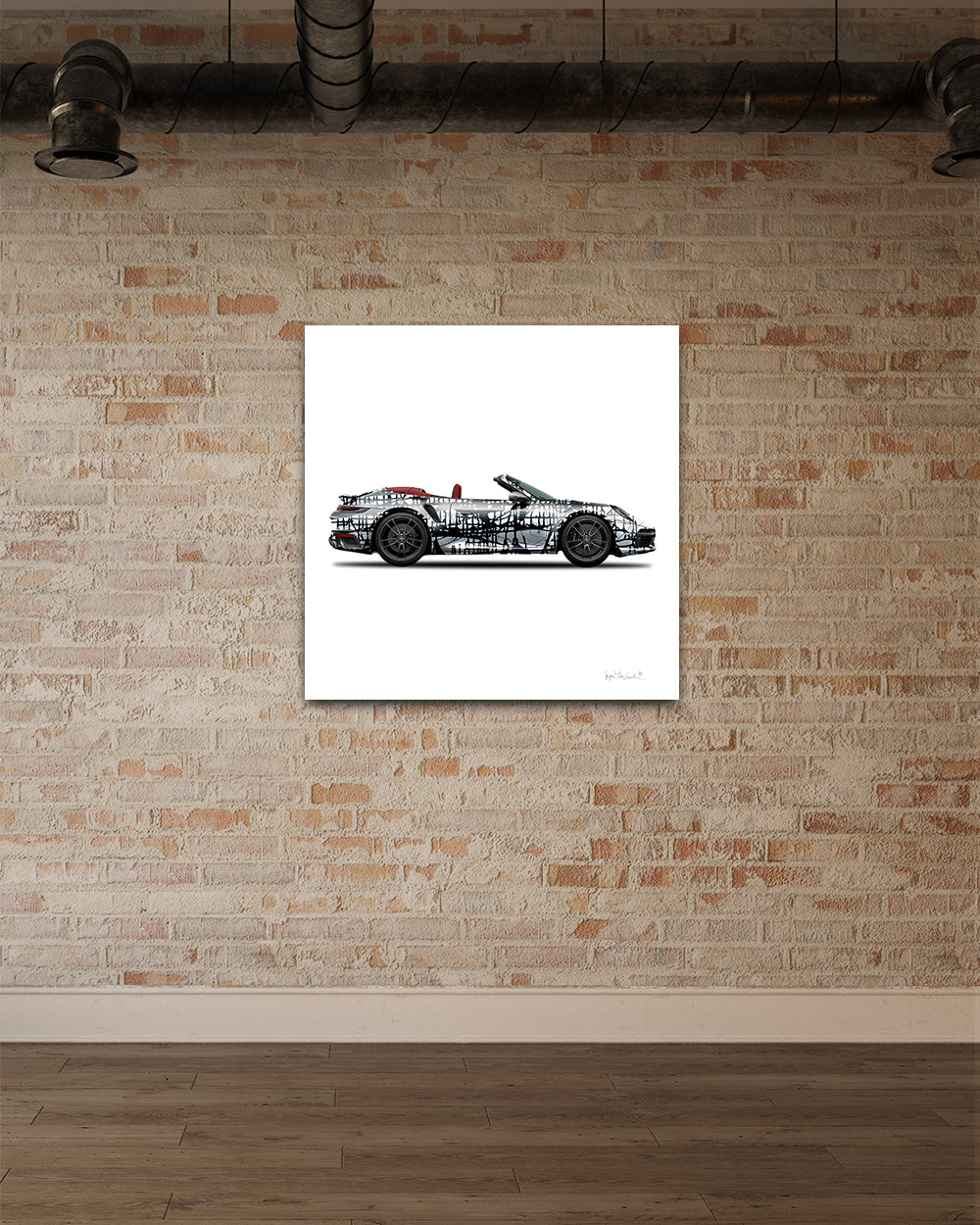 1 - Dark Matrix Car  by Jumper Maybach® (Print on Canvas) - Jumper Maybach