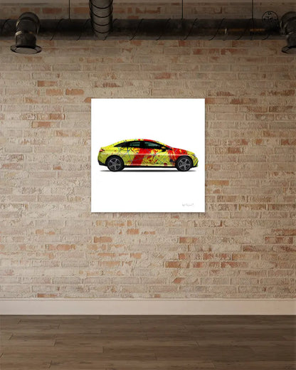 1 - Red Rocket Car by Jumper Maybach® (Print on Canvas) - Jumper Maybach