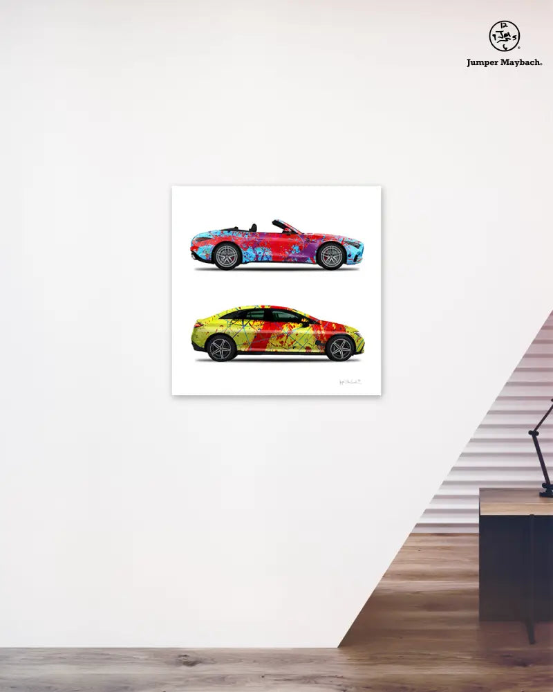 2 - Dancing Queen & Red Rocket Cars by Jumper Maybach® (Print on Canvas) - Jumper Maybach