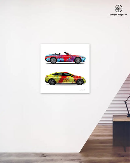 2 - Dancing Queen & Red Rocket Cars by Jumper Maybach® (Print on Canvas) - Jumper Maybach