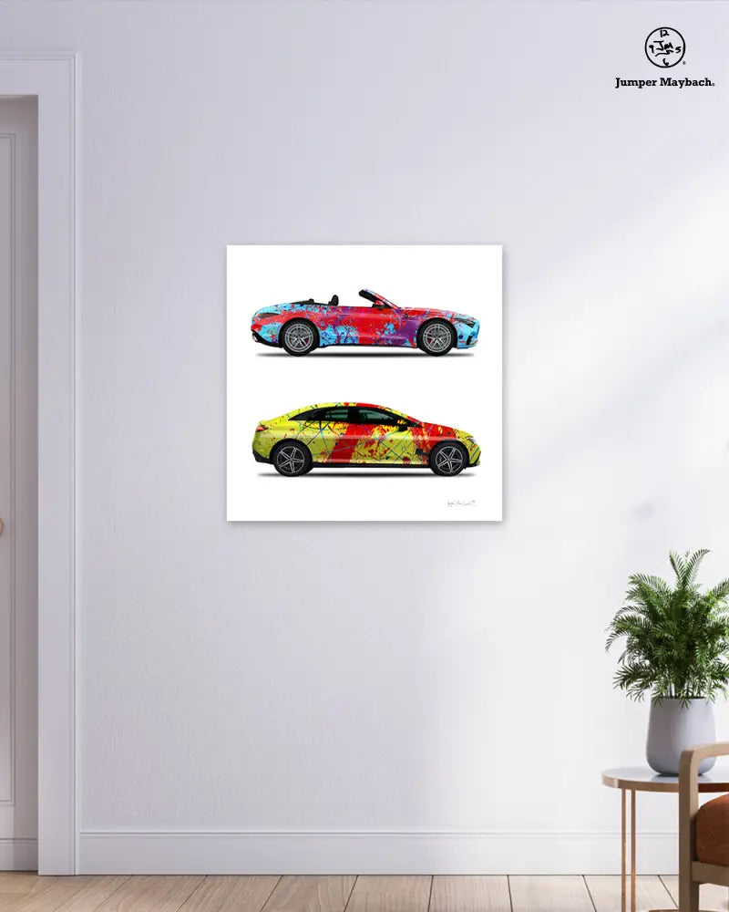 2 - Dancing Queen & Red Rocket Cars by Jumper Maybach® (Print on Canvas) - Jumper Maybach